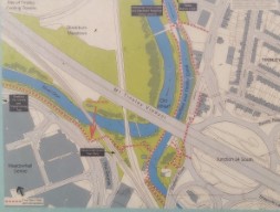 A map of the area around the viaduct.